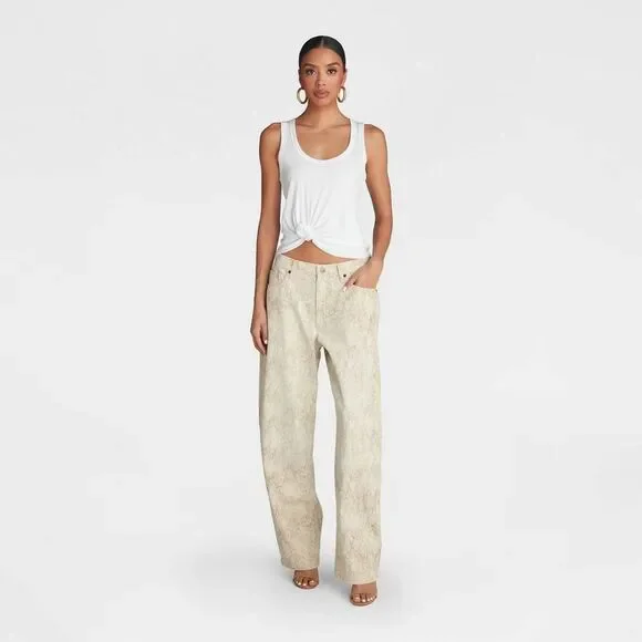 KBB by Kahlana -  Women's Mid-Rise Barrel Leg 'The Ka Gray - Picture 3 of 3